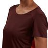 On Performance Casual Round Neck Short Sleeve T-Shirt Women T-Shirts Mulberry-Brown Orange 202.00238