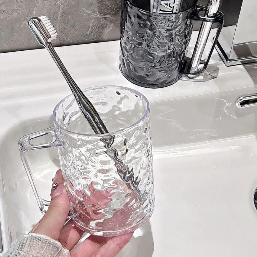 Gletschermuster Zahnbürstenbecher Transparent Zahnbürstenhalter Mode Mundspülbecher Zuhause Badezimmer