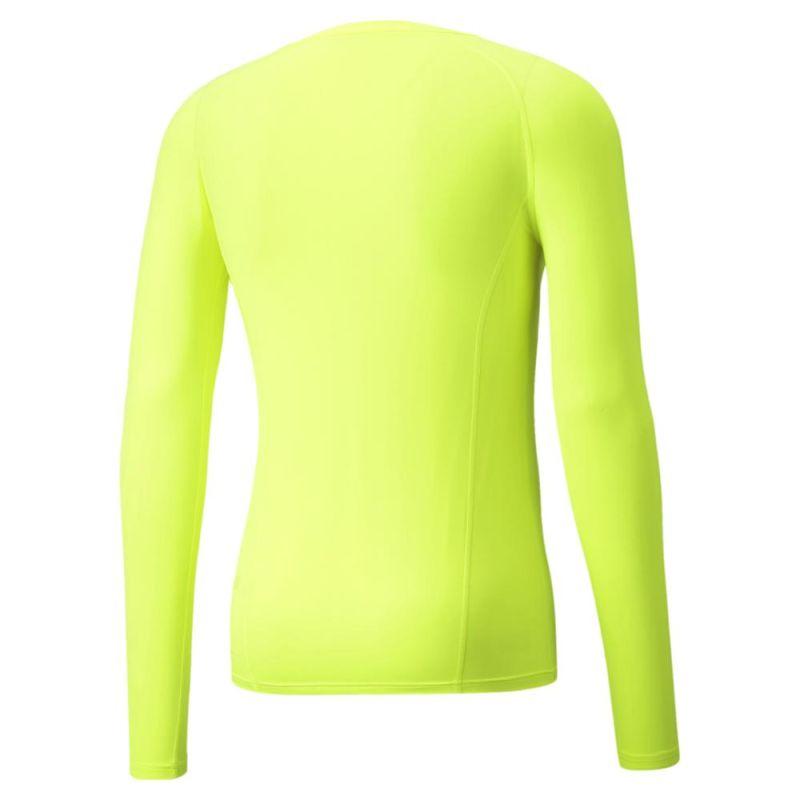PUMA Men's Liga Technical Fluorescent Silver Logo T-Shirt