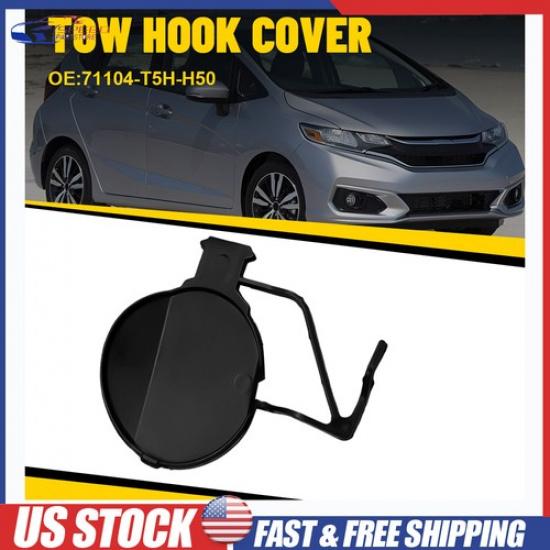 Front Bumper Tow Hook Hole Eye Cover Cap For Honda Fit 2018- 71104-T5H-H50