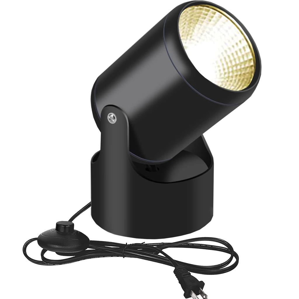 YC LED Spotlight, Outlet-Compatible, Tabletop, 12W, Ambient Lighting, Floor Light, Floor Stand Light, Stage Light, Indoor Use, Living Room, Floor