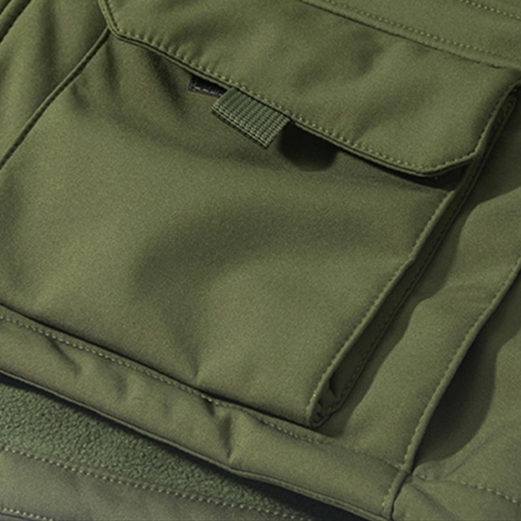 Men'S Shirt Paired With Casual Sports Warm Shirt And Double Pocket Jacket