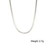 Snake Chain Necklace Men Women Stainless Steel 2/3/4/5mm Wide Flat Herringbone Neck Chains Trend Hip Hop Jewelry Gift