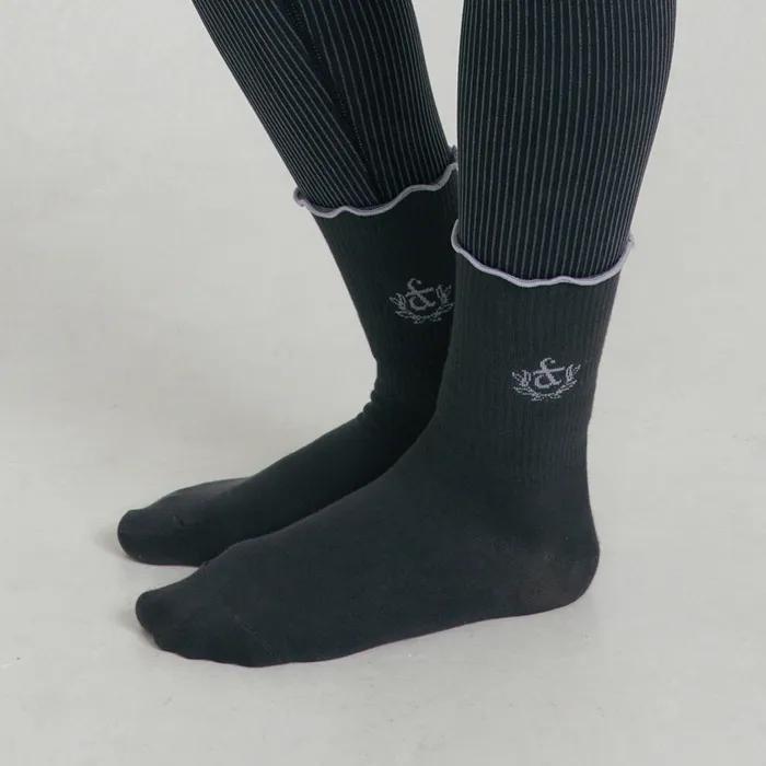 Color line point socks