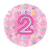 Iparty Happy 2. Geburtstag Runder Folienballon