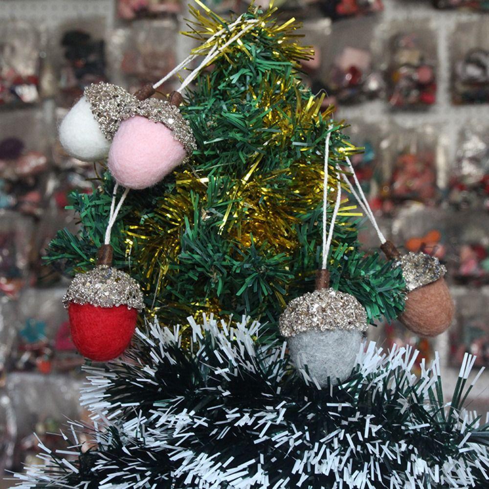 

3pcs Pine Cone Acorn Balls Cute Xmas Tree Pendant Hanging Ornament Wedding