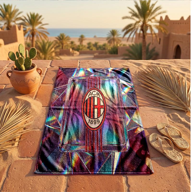 AC Milan Print Microfiber Beach Towel Quick Dry Absorbent Large Towel For Beach Swimming Travel