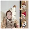 Winddichte Baby Strickmütze mit Schleife Kleinkind Spitzmütze Modische Winter Baby Mütze für Neugeborene