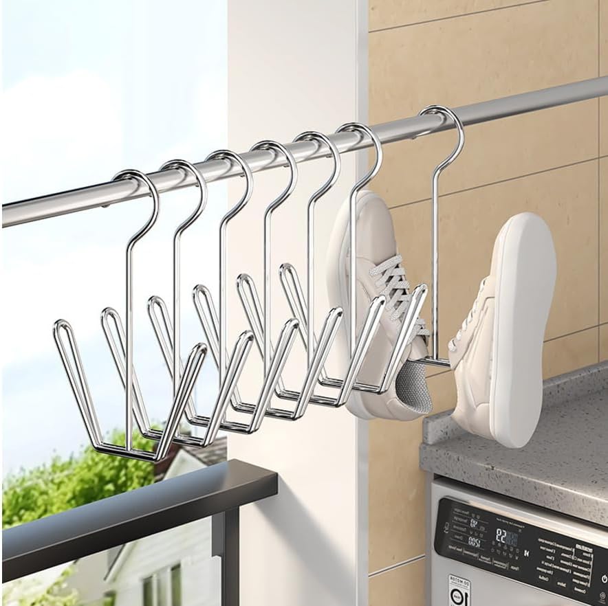 Shoes Drying Rack Shoe Display Hook Shoes Drying Rack Stainless Steel Shoes Hanger For Closet Organization