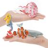 Neue PVC Ozeantiere Ornamente Mehrfarbig Dekoration Handwerk Fisch Seestern Puppe Simulierter Wal Heimdeko