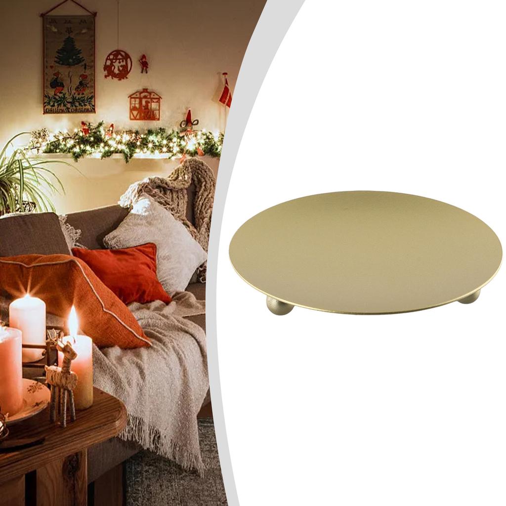 Ljusstake av järnplåt Pelare Konst Dekorativ Piedestal För Bröllopsfest Spa För Burk Ljus Pelare Värmeljus Ljus Tillbehör