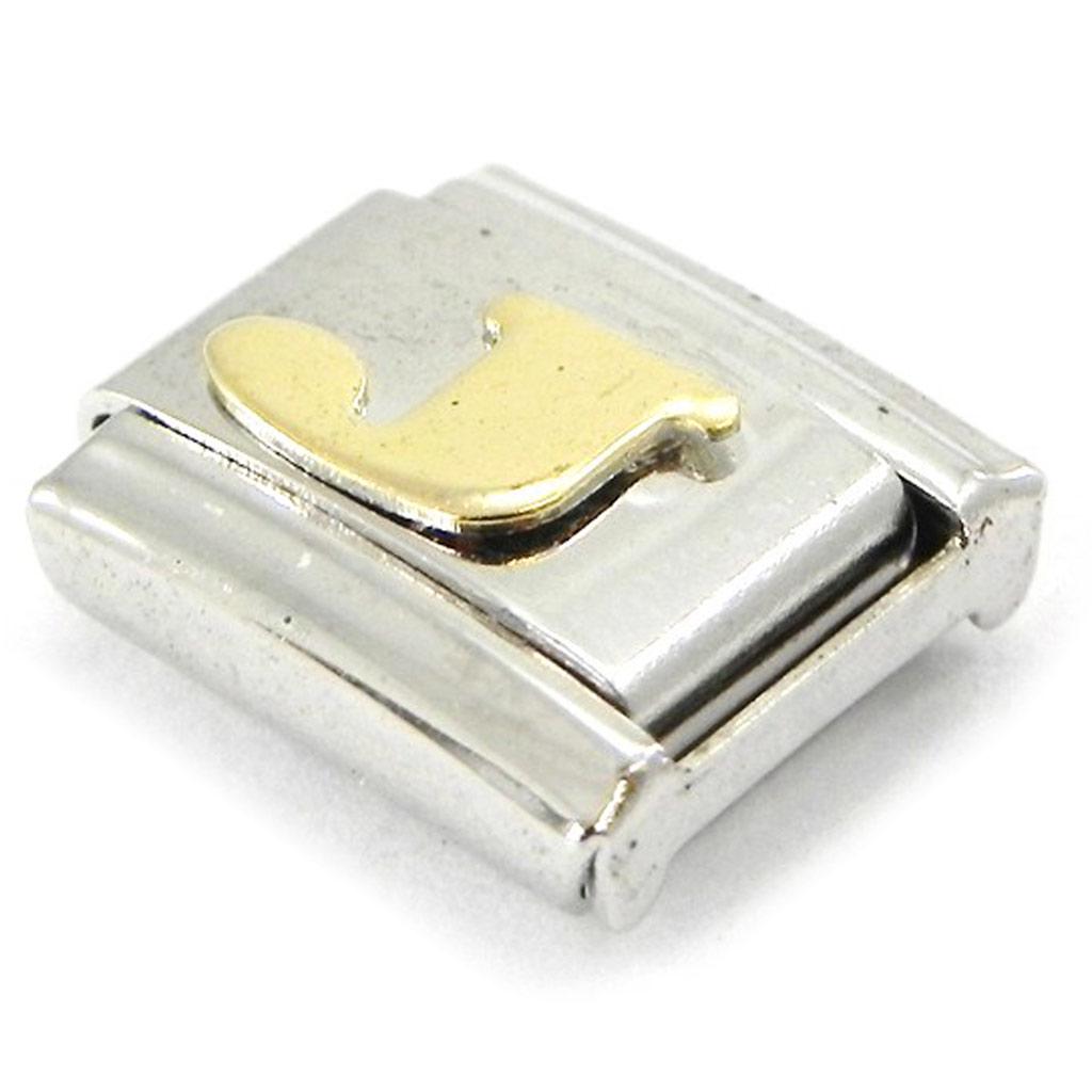 Les Trésors De Lily [C6024] - Gold 'J' Letter Mesh