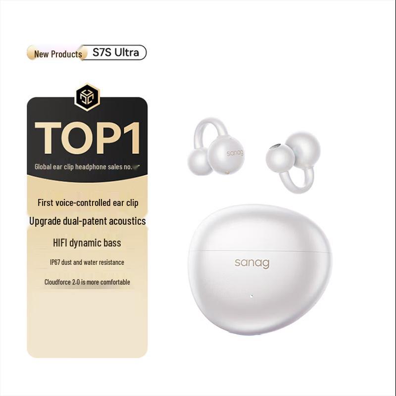 SANAG S7S Ultra Ear-Clip Bluetooth Headphones