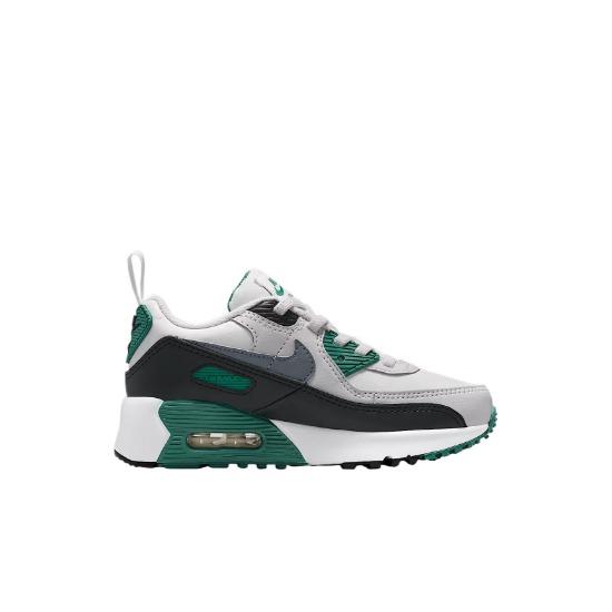 Nike Scarpe da ginnastica per bambini Ir Max 90 EasyOn PS Evergreen Aura Summit-White Vast-Grey Cool-Grey IH1417-300