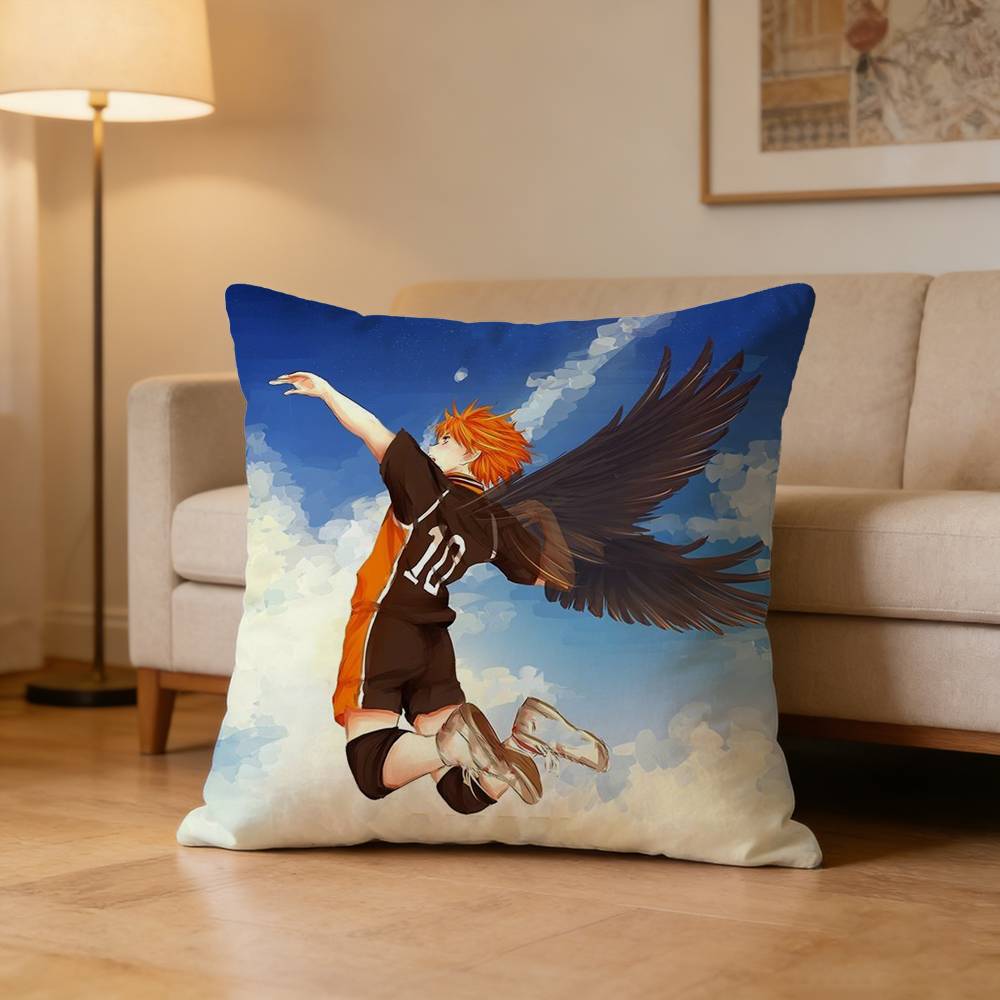 Sports Anime H-Haikyuu Pillow Case Pattern Printed Pillowcase For Living Room Sofa Cushion Cover