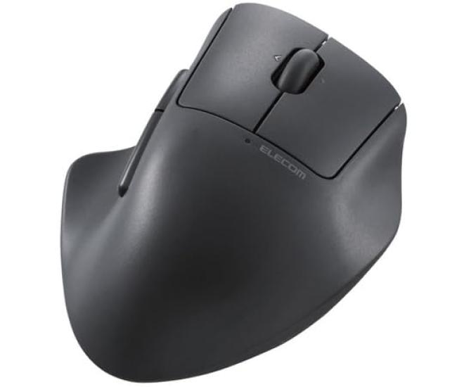 ELECOM SHELLPHA Wireless 5 Buttons Small Quiet Multi-Touch Mouse, + Tilt, Size, Antibacterial, Design, Black, M-SH31MBSKXBK