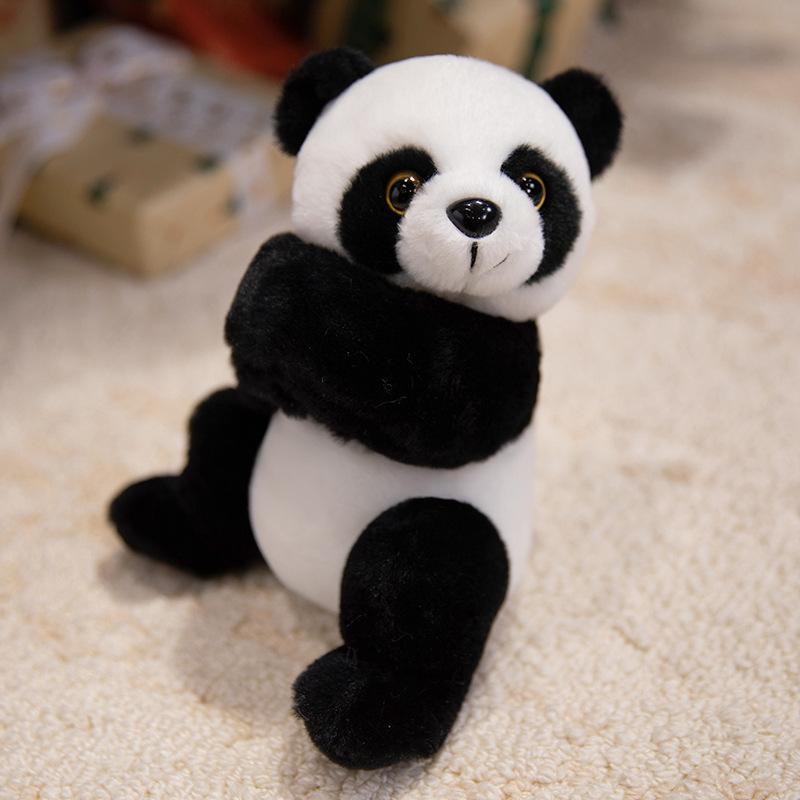 Cute Cute Panda Raccoon Snapping Circle Plush Toy Doll Tiger Bracelet Children'S Rag Doll Birthday Gift
