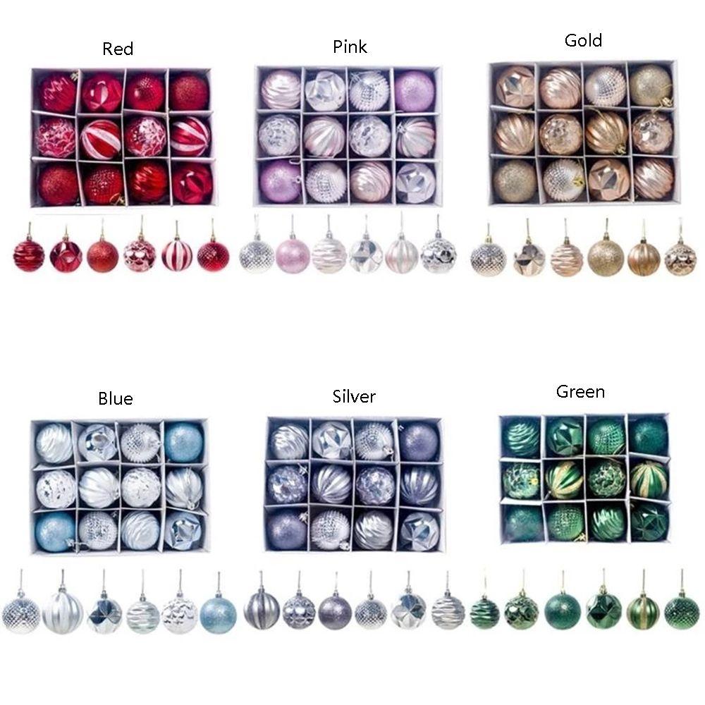 PCS Christmas Tree Pendant Gift Decoration Pendant Colored Balls Decorate Christmas Balls Show Ball