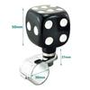 Lunsom Dice Handle Spinner Car Steering Parts Control Turning Helper for Universal Cars (Black & White)