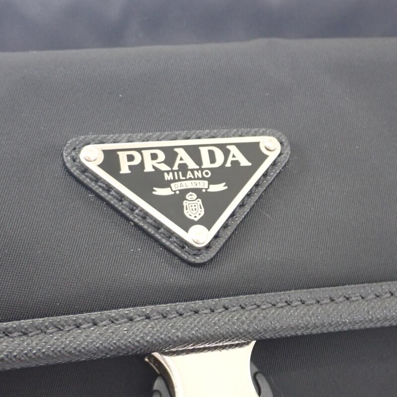 Prada 2VH133 Shoulder Bag Black Nylon/Safiano Women
