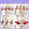 Christmas Resin Santa Claus And Snowman Ornaments Set With Festive Decor For Holiday Tree
