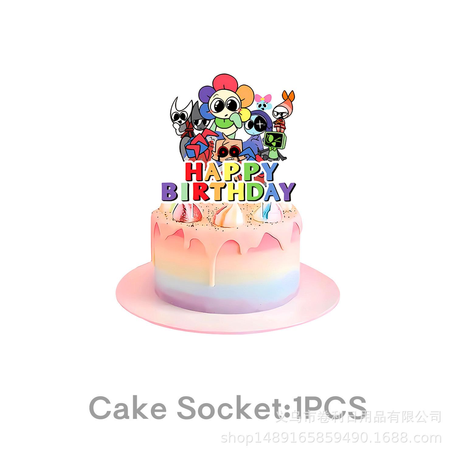 

Dandy S World Party Supplies Украшение на день рождения Вечеринка Вечеринка Набор столовых приборов Атмосферный набор Реквизит large power strip 1pcs