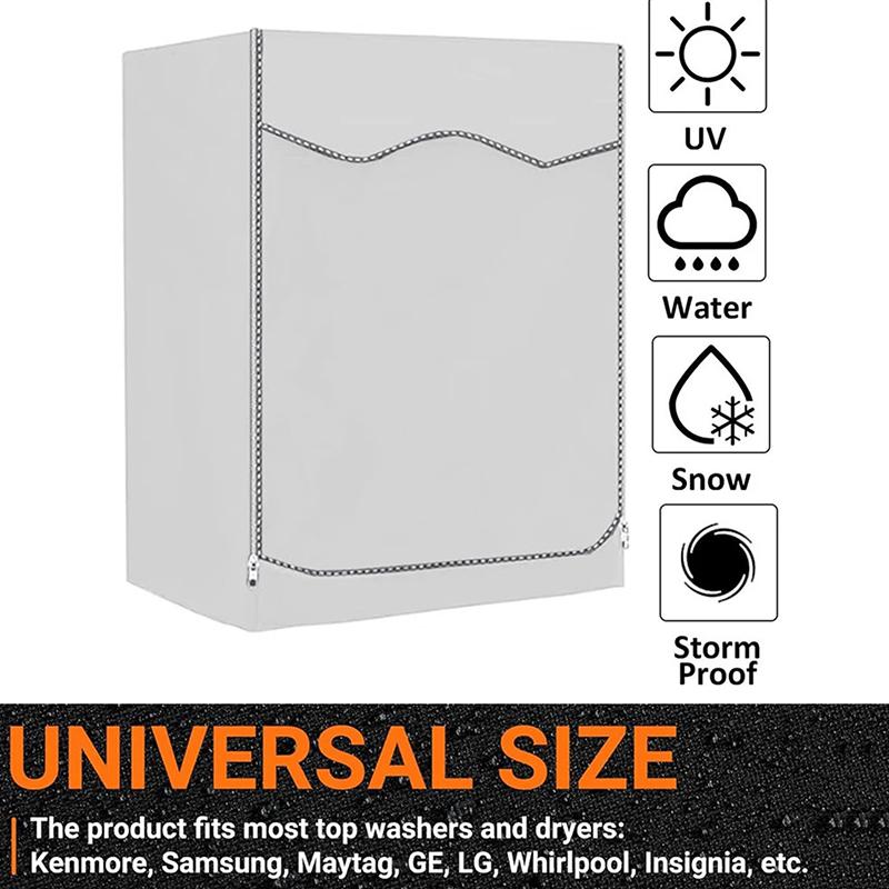 Washing Machine Cover Home Storage Dustproof Sunscreen Front Load Laundry Dryer Covers Waterproof Case