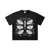 260 GSM Double Yarn 32 Count 100% Cotton Demon Slayer V118 Kokushibo Print Unisex Heavy Cotton T Shirt