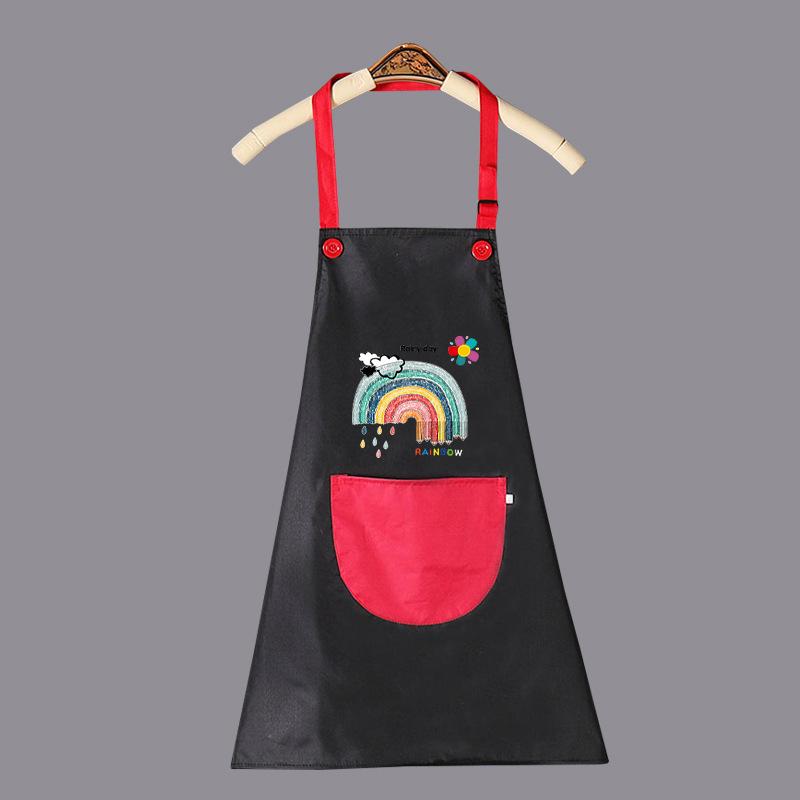 1Pcs No-Sleeve Painting Protective Clothing Children'S Apron Boys And Girls Eating Bibs Waterproof Artistic Inverted Clothing