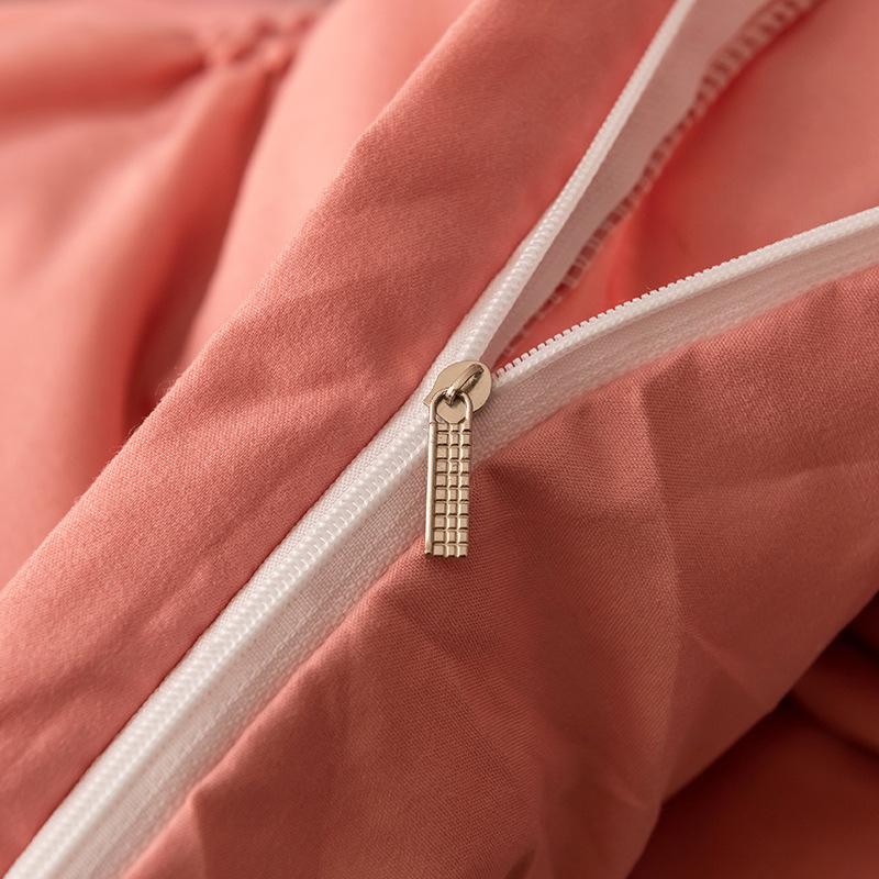 2/3Pcs Home Bettbezug Königin Bettwäsche Set 3D Einfarbig Quilt Abdeckungen Winter Luxus Weichen Bequemen Bett Linie set mit Kissenbezug