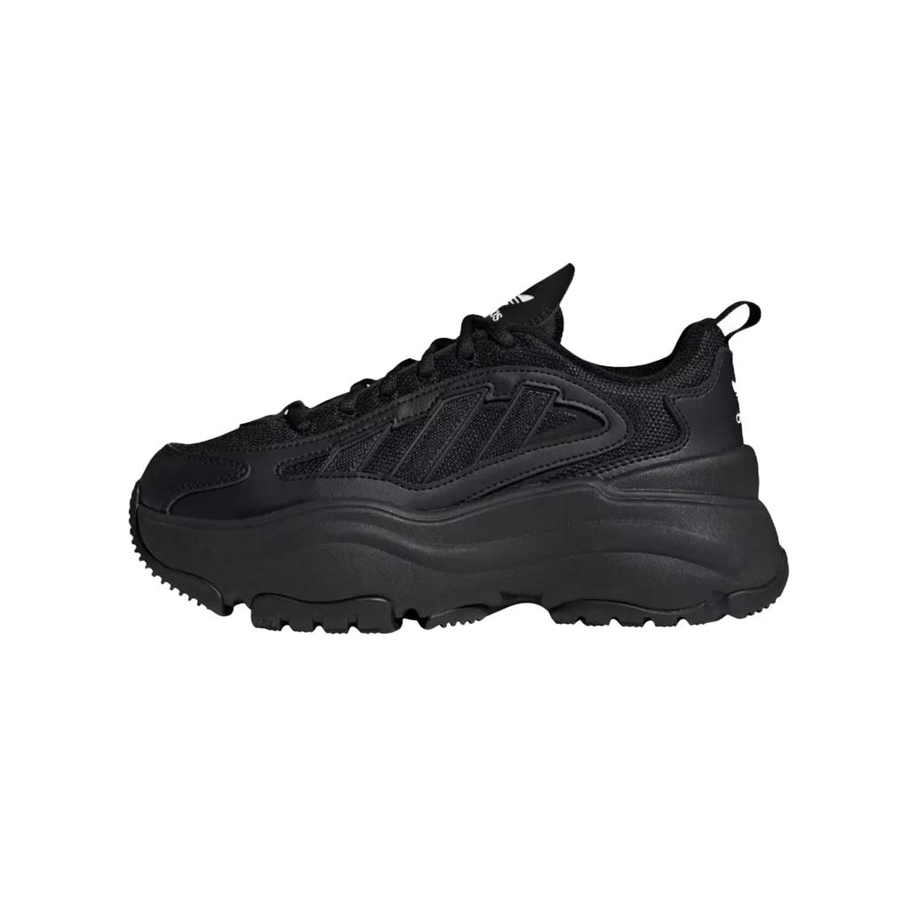 Adidas Originals OZGAIA Chain Shadow Abrasion Resistant Low top Chunky Sneakers Unisex Black JQ4110(Team1246-)