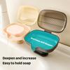 Creative Sucker Soap Dish Holder With Lid Self-Draining Soap Tray Case Portable Soap Container Box For Bathroom Accessories