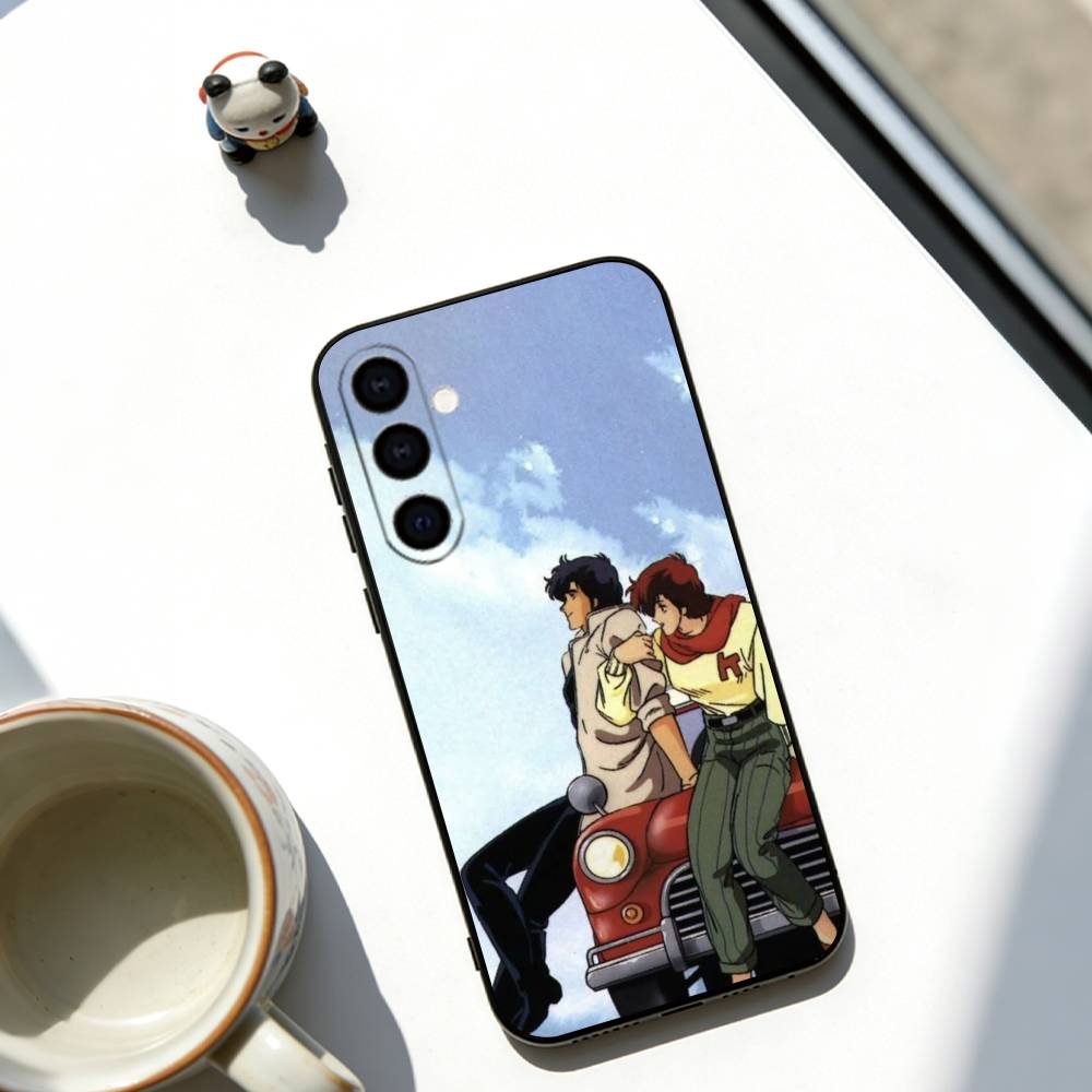 City Hunter Handyhülle Für Samsung Galaxy A73,A72,A71,A70,A53,A52,A51,Weiche Schwarze Hülle