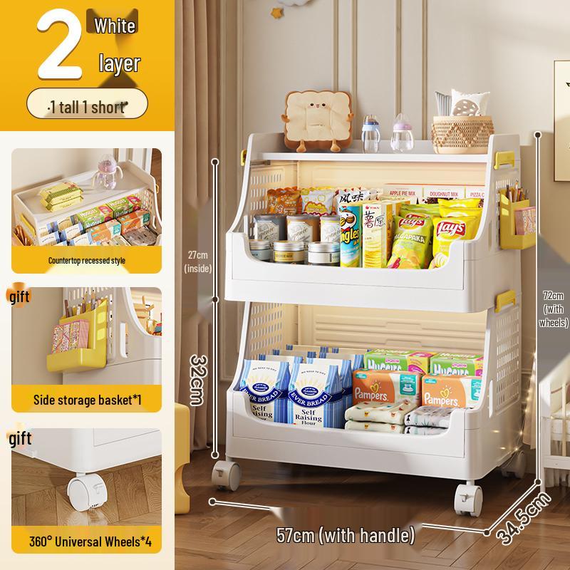 Folding Storage Cabinet for Kids - Wardrobe, Clothes Organizer, Toy & Snack Shelf