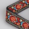 Guitar Strap Bass Cotton Leather Embroidery Straps Adjustable Neck Strap Electric Acoustic Guitar Bass Accessories