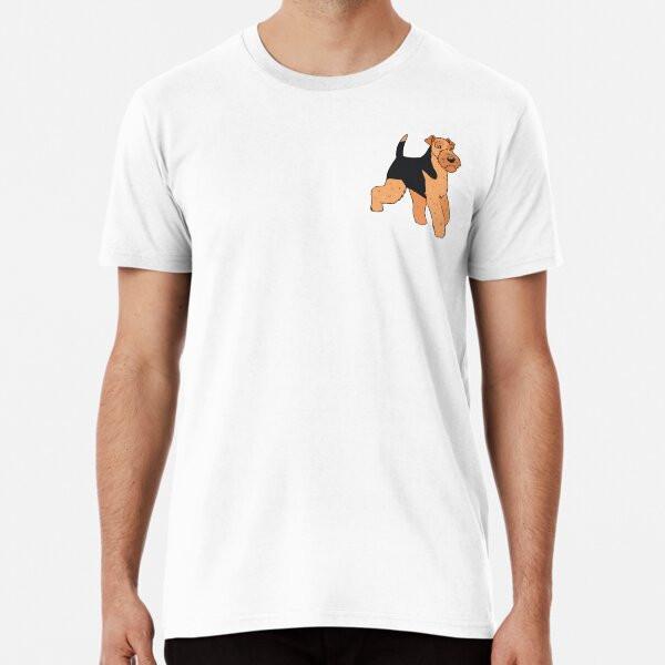 

Welsh Terrier Dog face Premium T-Shirt S to 5XL Made in the AU/USA T-Shirt S