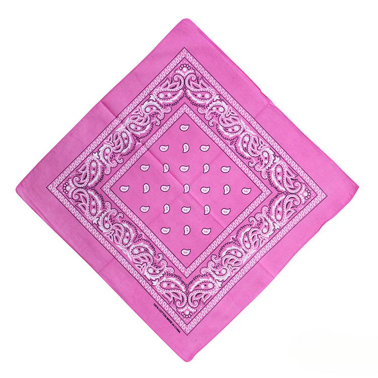 Hip Hop Kovbojský Paisley Šátek Velký bandana hlava Čtvercový šátek Muži Ženy 55x55cm Černá Červená Bílá