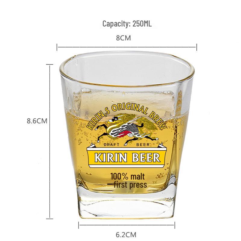 Kirin Ichiban Shibori Japanese Craft Beer Glass Mug with Handle