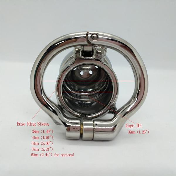 Stainless Steel Open Ended Jewelry with Ring Cage Double Lock for Man Male