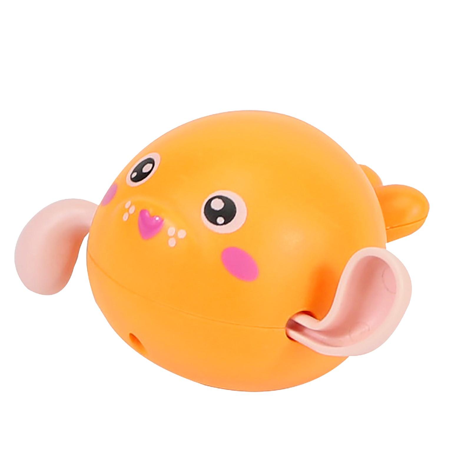 

New Baby Bath Swimming Bath Pool Toy Cute Dolphin WindUp Bath Toys оранжевый