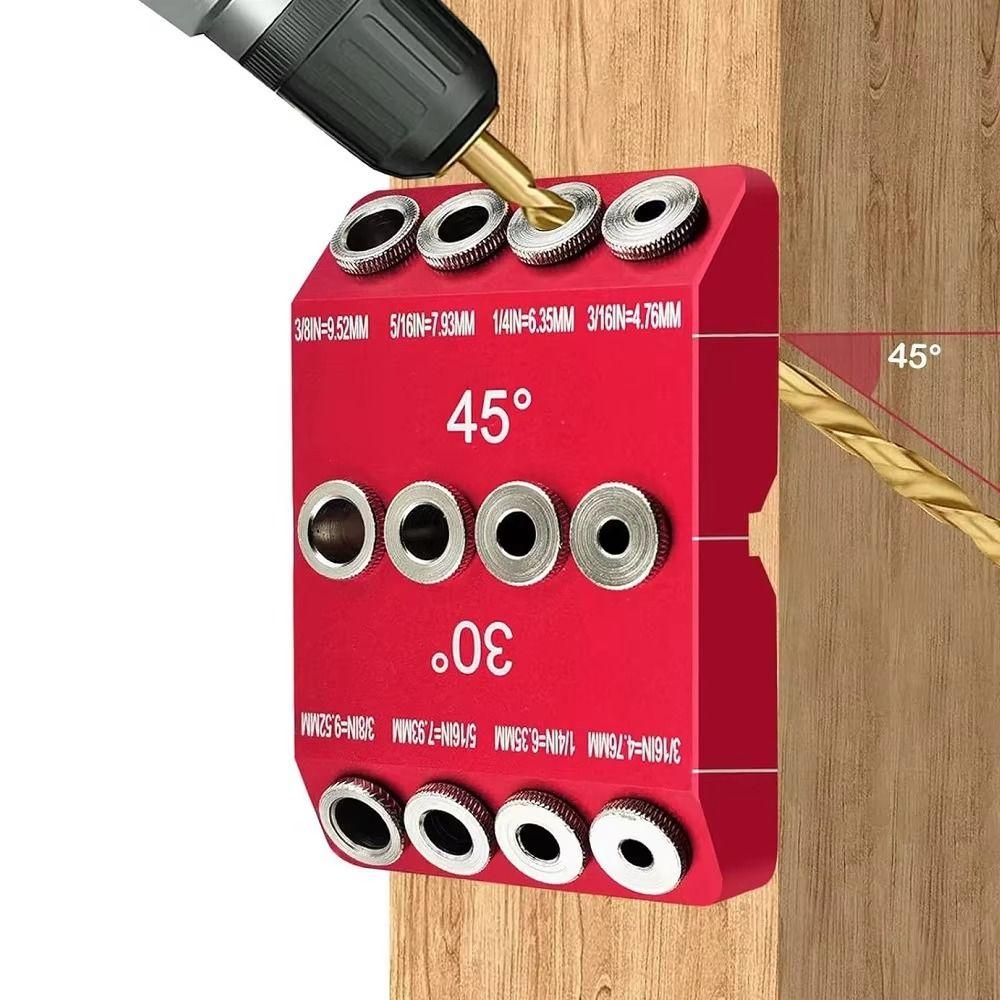 High Hardness Angle Drill Template Block 30 45 90 Degree Cable Railing Drill Jig Stairs Handrail