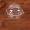100Pcs Cupcake Box Plastic Clear Cupcake Container with Secure Flip-Top Seal Easy Open Close Stackable Dessert Holder