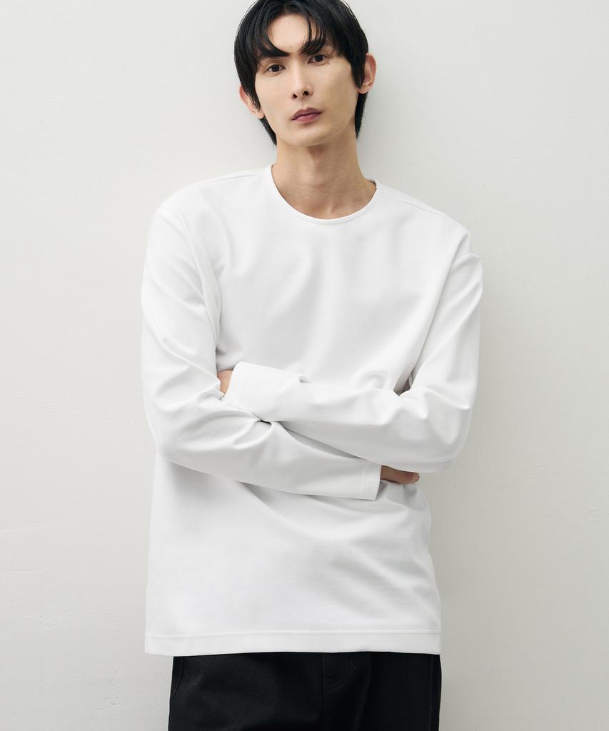 DRAW FIT Relaxed Minimal Round T-Shirt [White]