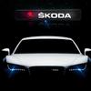Auto Voorgrille LED Embleem Badge Licht Decoratie voor Skoda Octavia 2 A7 Tour RS Fabia 1 Rapid Kodiaq Superb Kamiq Yeti Karoq