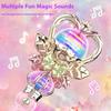 Children's Rotating Sound and Light Dream Queen Scepter Magic Wand Gift Box Light Play House Gift Girl Toy