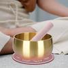 Lurrose Singing Bowl Mallet, Leather-Covered Beechwood Stick, Sound Bowl Striker, Precision Finish for Stable Acoustic Effect, for Tibetan Bowls
