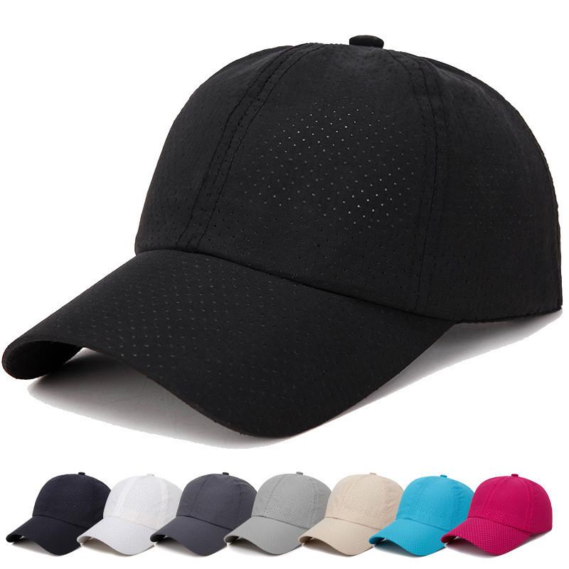 Baseball Mesh Cap Peaked Caps Breathable Fabric Sport Sunhat Trendy Casual Gift