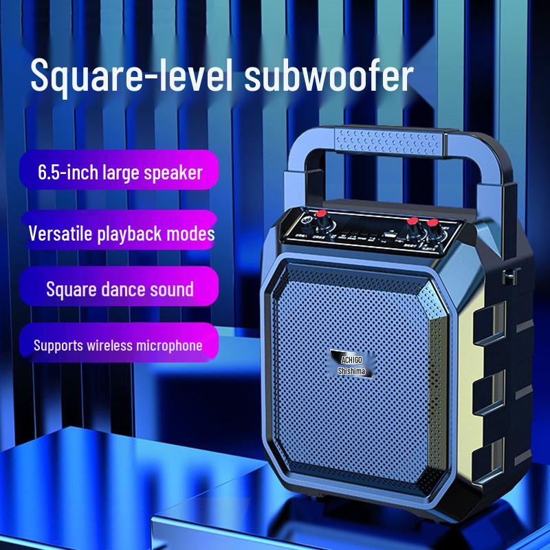 High Power Portable Bluetooth Speaker: Square Dance, Outdoor Use, Home Amplifier, and Singing Performance