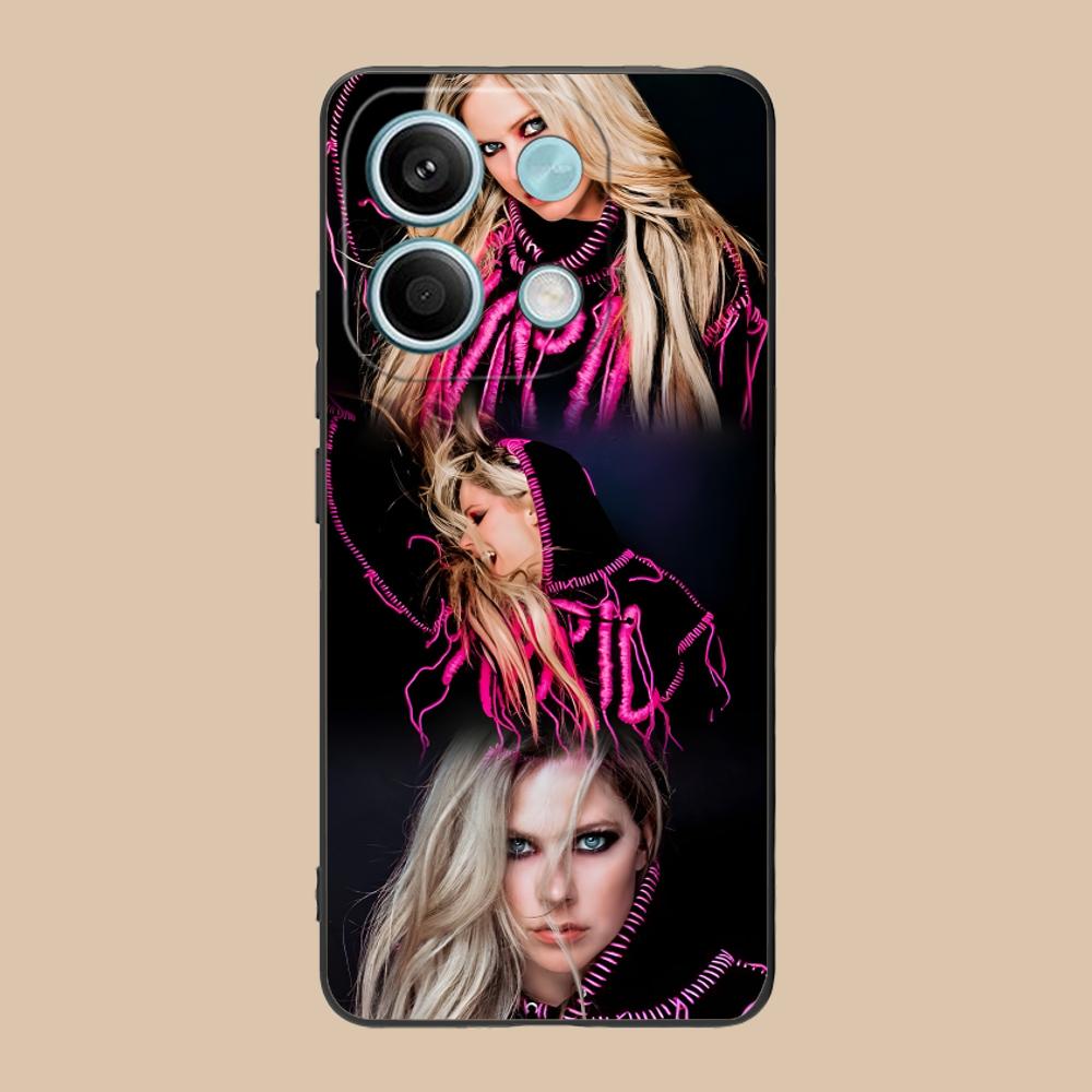 Avril Lavigne Matte TPU Mobile Phone Case for POCO F8 F7 F6 F5 F4 F3 F2 Pro GT C75 C71 C65 C61 C40 Pro Ultra Colorful Cover