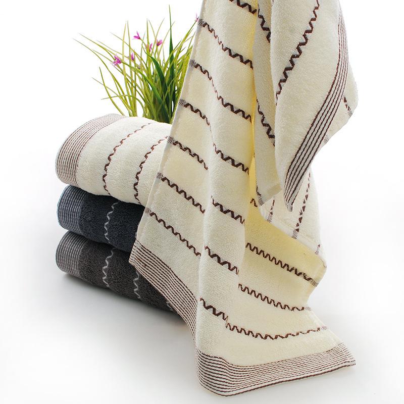 Water Pattern Pure Cotton Towel Manufacturer Soft Absorbent Face Towel